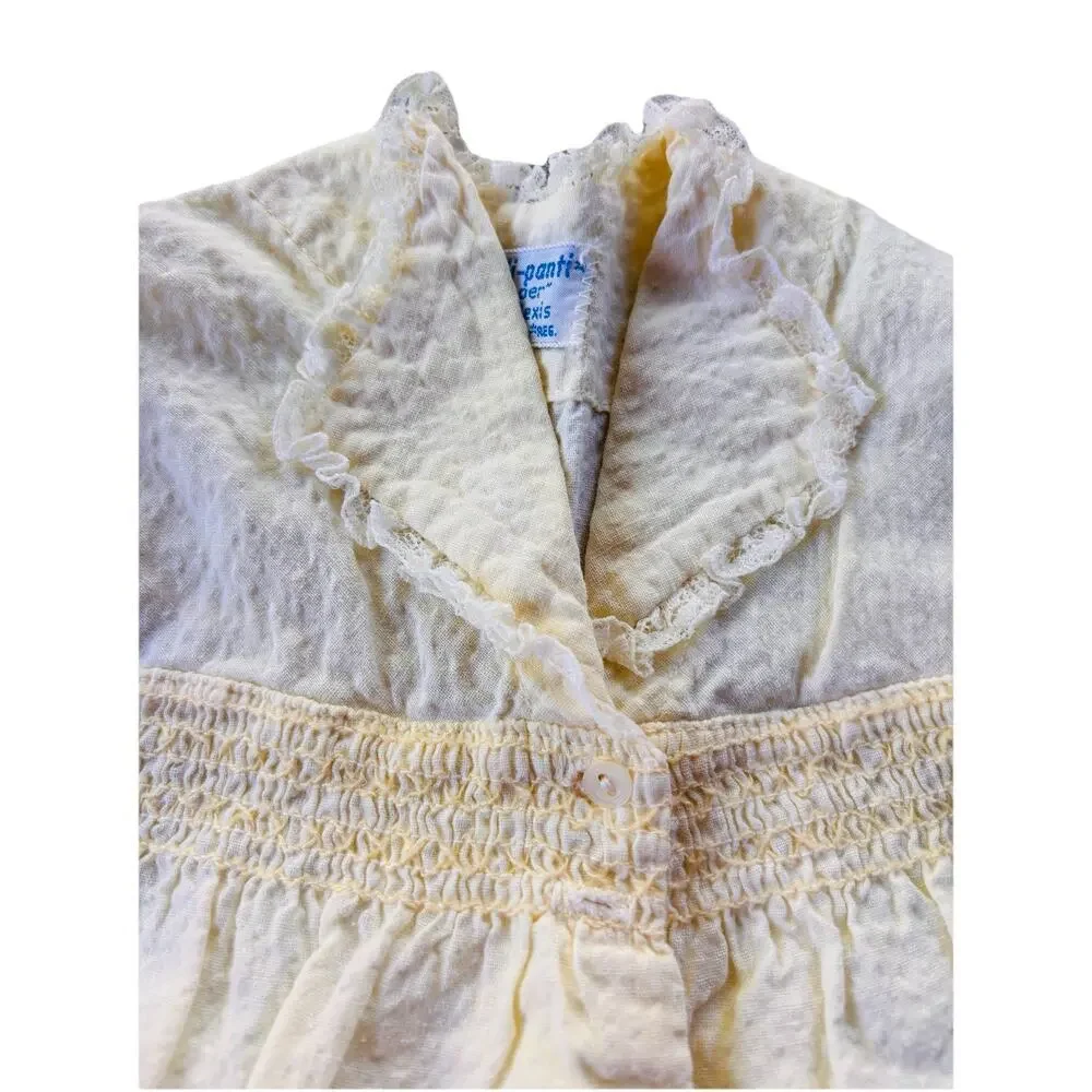 Darling Vintage Alexis Handi Panti Baby Girl’s Yellow Top & Diaper Cover Medium
